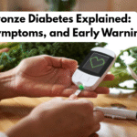 Bronze diabetes early warning signs showing skin discoloration on hands