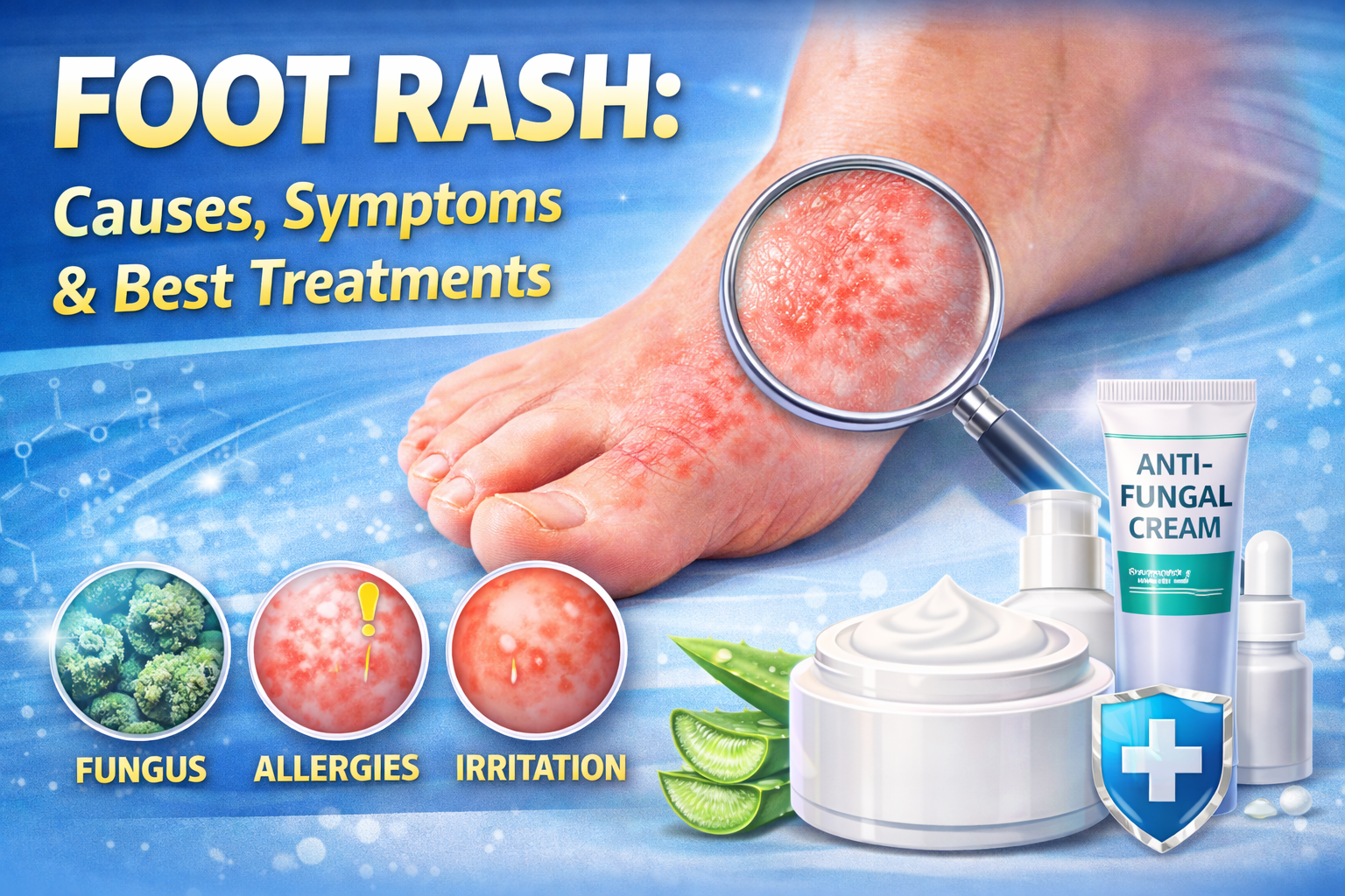 Foot Rash: Causes, Symptoms & Best Treatments