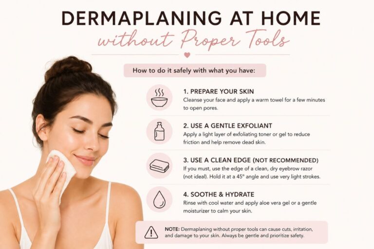 Dermaplaning at Home without Proper Tools